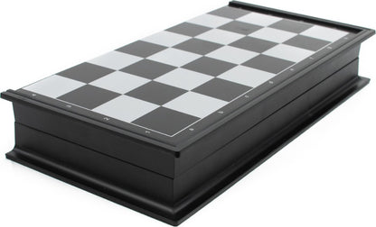 LPG Classics: Plastic Magnetic Travel Chess Set - 20 cm Foldable Board