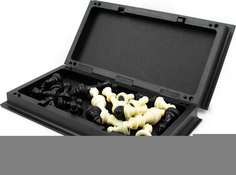 LPG Classics: Plastic Magnetic Travel Chess Set - 20 cm Foldable Board