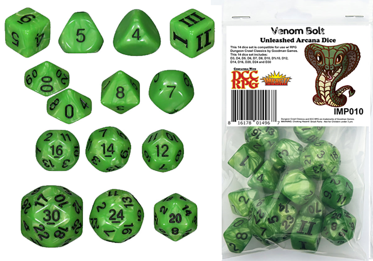 Impact! Unleashed Arcana Dice - Venom Bolt