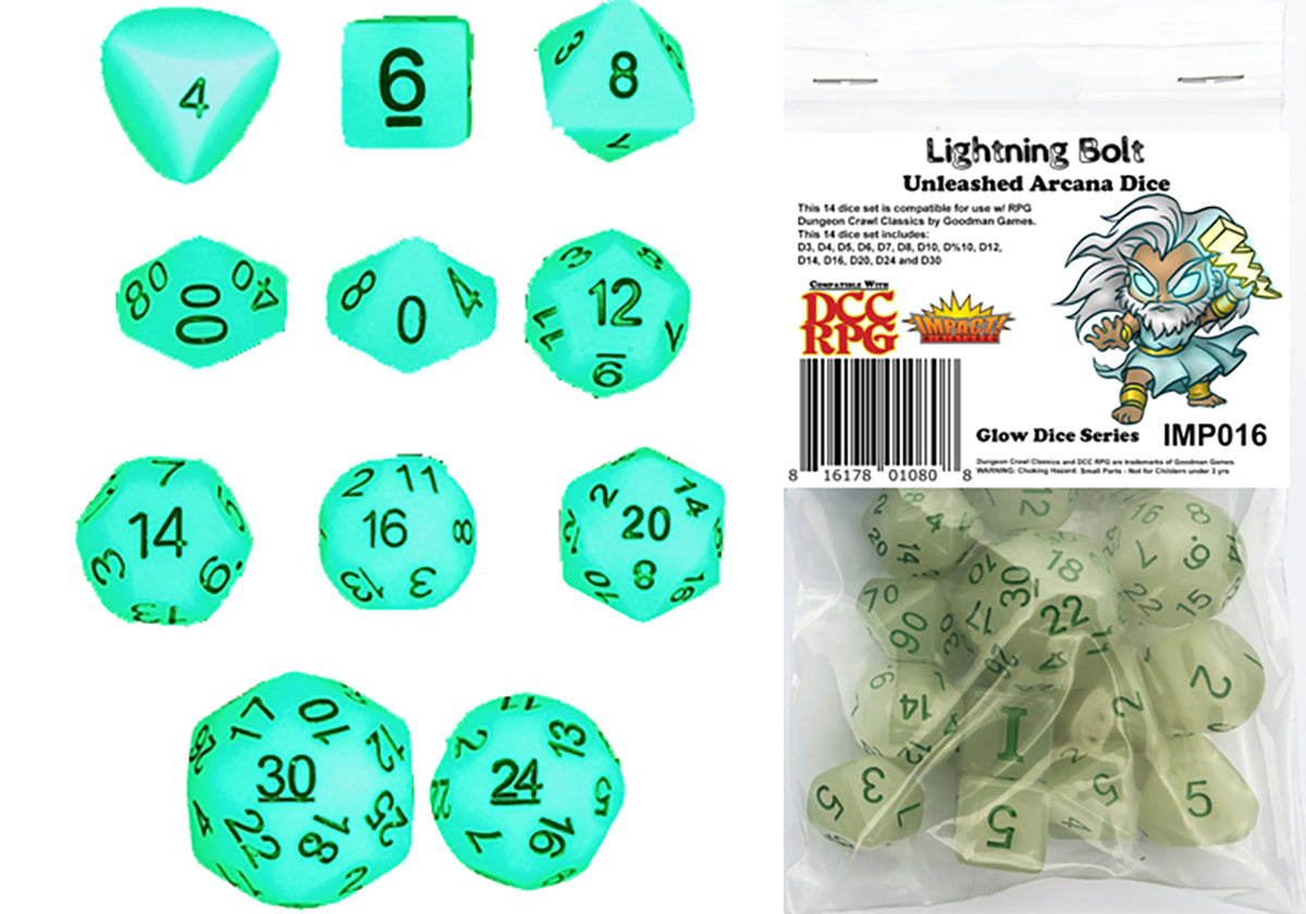 Impact! Unleashed Arcana Dice - Lightning Bolt