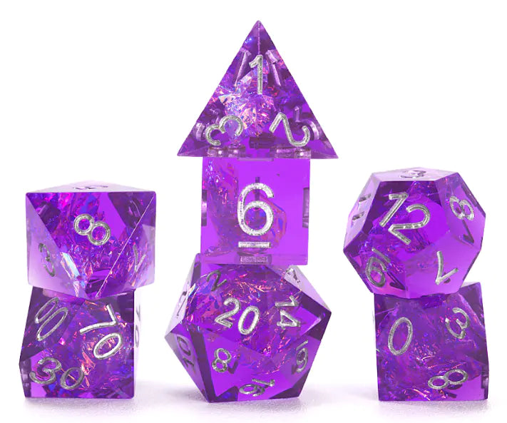 RPG Dice Set (7): Sharp Purple Fairy