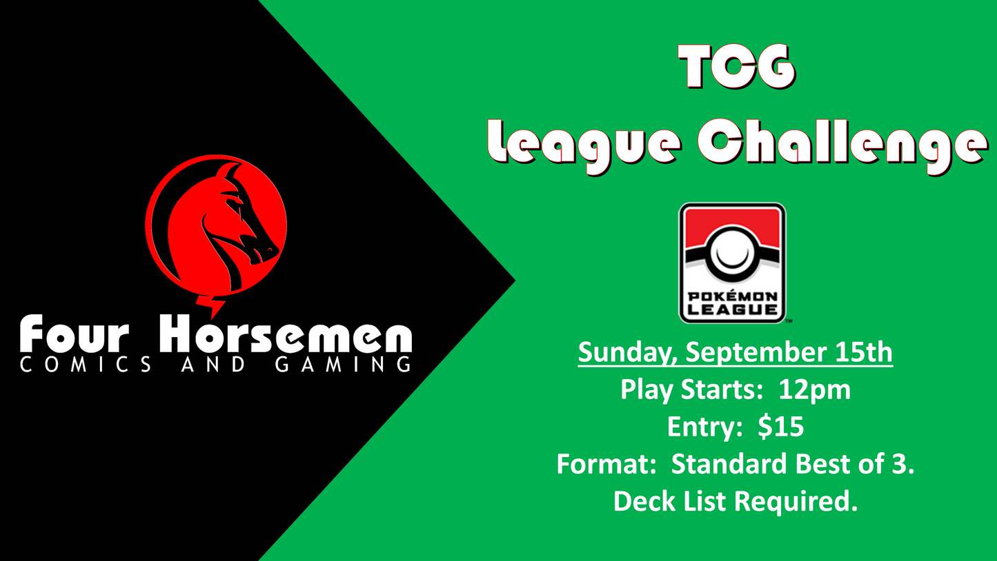 Pokemon League Challenge, September 15 2024