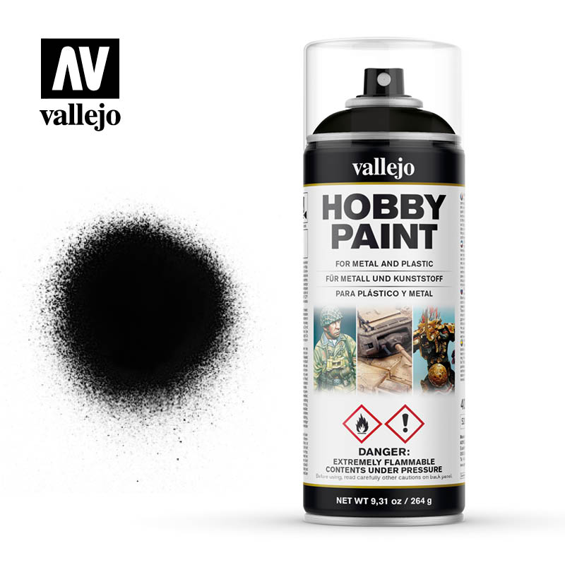 Vallejo Hobby Paint Primer: Black