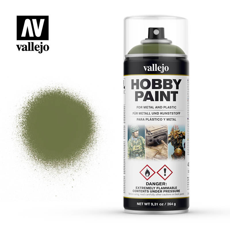 Vallejo Fantasy Color Primer: Goblin Green (400ml)