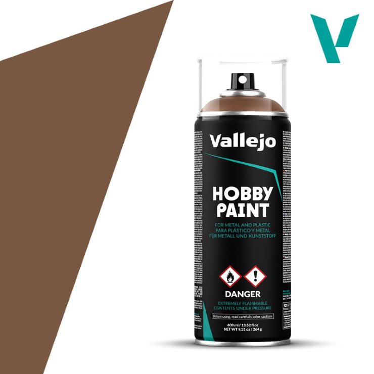 Vallejo Fantasy Color Primer: Beasty Brown (400ml)