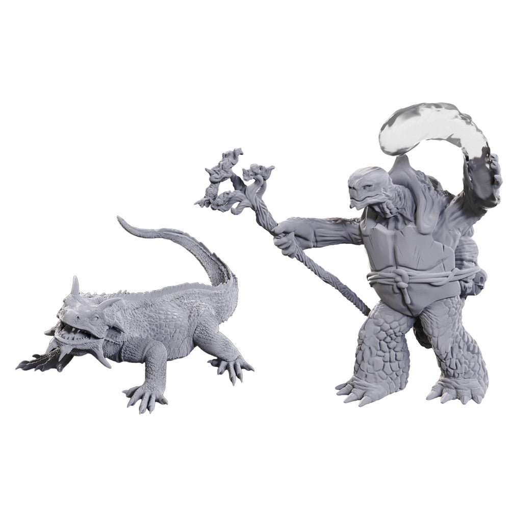 D&D Nolzur's Marvelous Miniatures: Tortle Druid & Wild Shape Giant Lizard