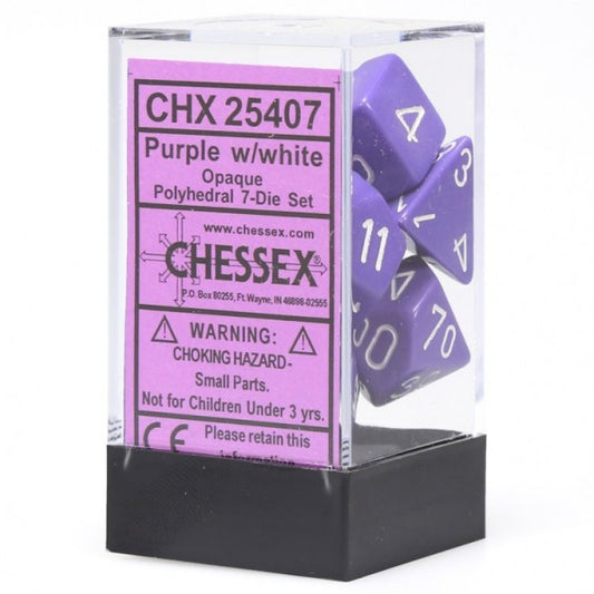 Opaque: Poly Set Purple/White (7)