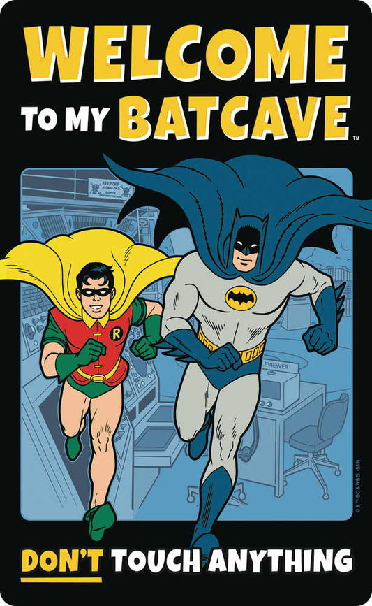 Batman Welcome To My Batcave Embossed Metal Sign