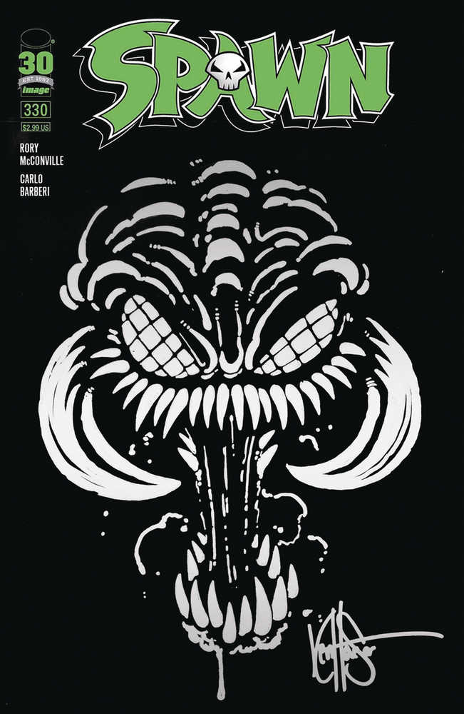Df Spawn #330 Blank Haeser Signed Silver Sketch