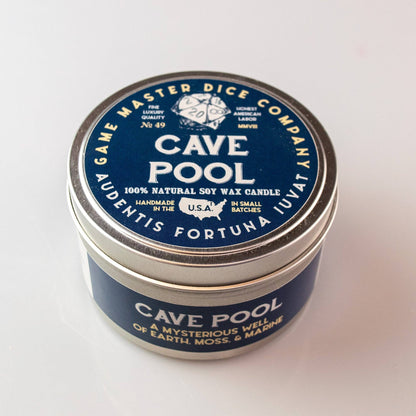 Cave Pool Gaming Candle: 8oz Tin