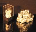 Aluminum Metallic 16mm D6 Dice Pair