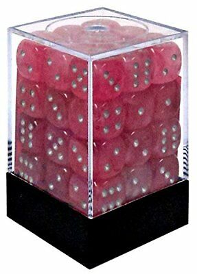 Dice Menagerie 9: Ghostly Glow12mm D6 Pink/Silver (36)