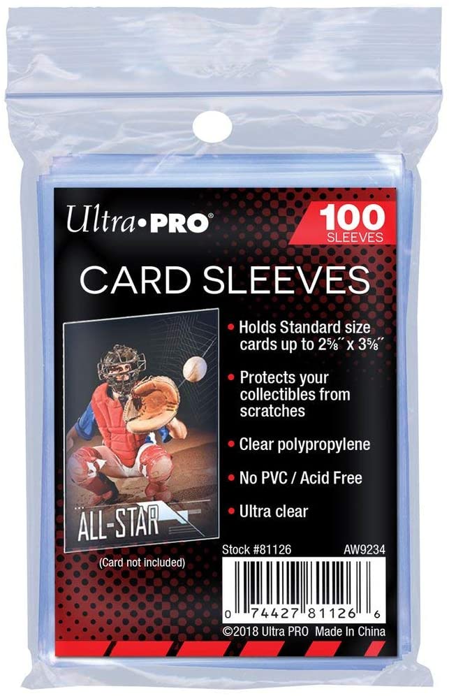 ultra pro card sleeves 100 pack