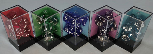 Translucent: Poly D10 Teal/White (10) Revised