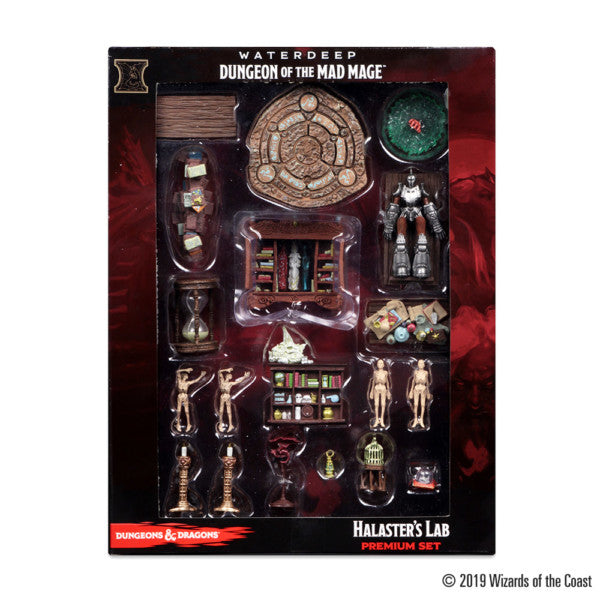 Dungeons & Dragons Fantasy Miniatures: Icons of the Realms Set 11 Waterdeep - Dungeon of the Mad Mage Halaster`s Lab Preimum Set