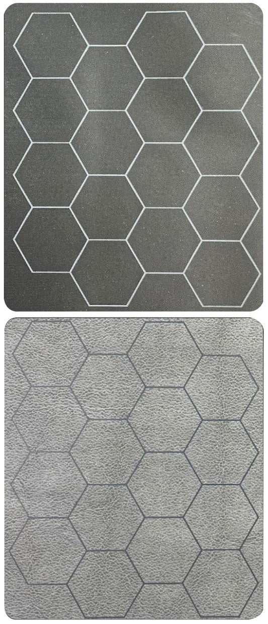Megamat: 1in Reversible Black-Grey Hexes (34.5in x 48in Playing Surface)