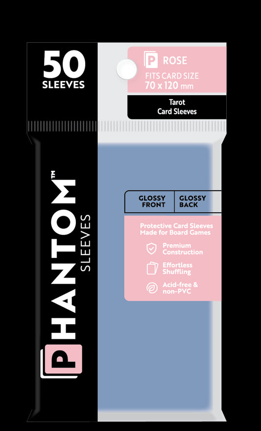 Phantom Sleeves: "Rose Size" (70mm x 120mm) - Gloss/Gloss (50)