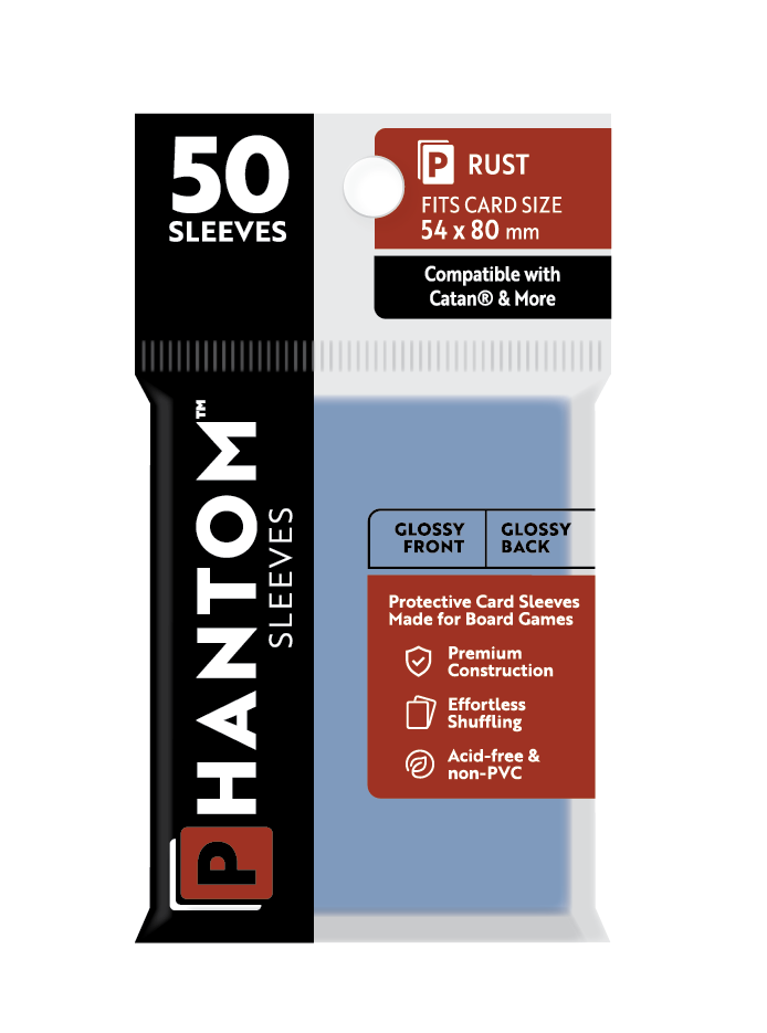 Phantom Sleeves: "Rust Size" (54mm x 80mm) - Gloss/Gloss (50)
