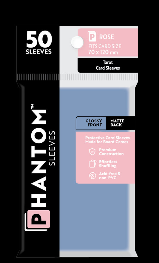 Phantom Sleeves: "Rose Size" (70mm x 120mm) - Gloss/Matte (50)