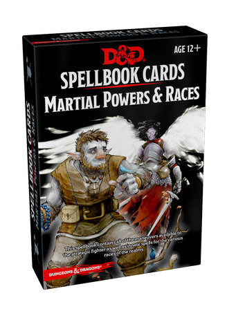 Dungeons & Dragons 5E RPG: Spellbook Cards: Martial Powers & Races