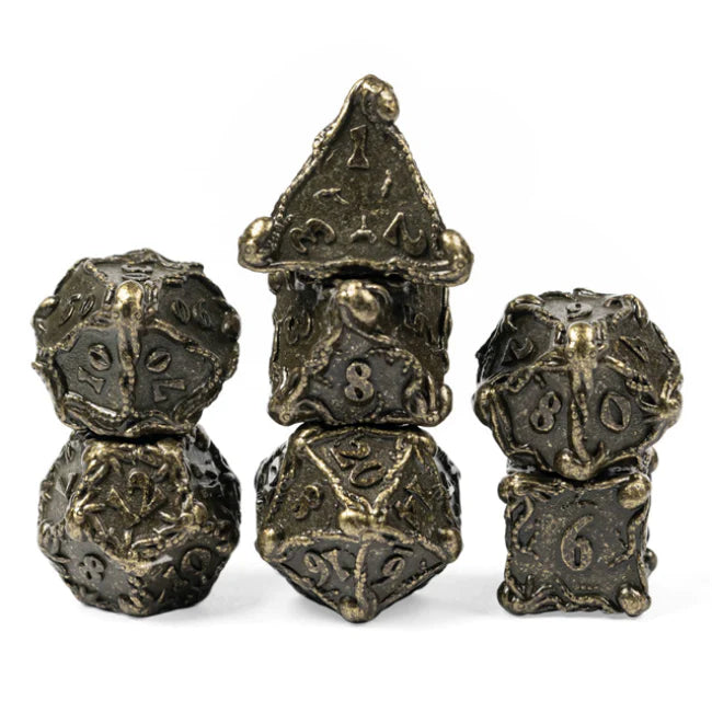 Foam Brain Games:  Kraken Jewels, Bronze RPG Dice Set
