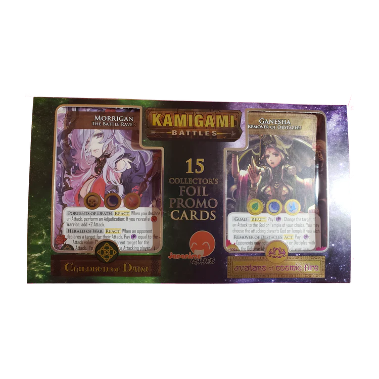 Kamigami Battles Foil Card Set - Avatars of Cosmic Fire and Children of Danu