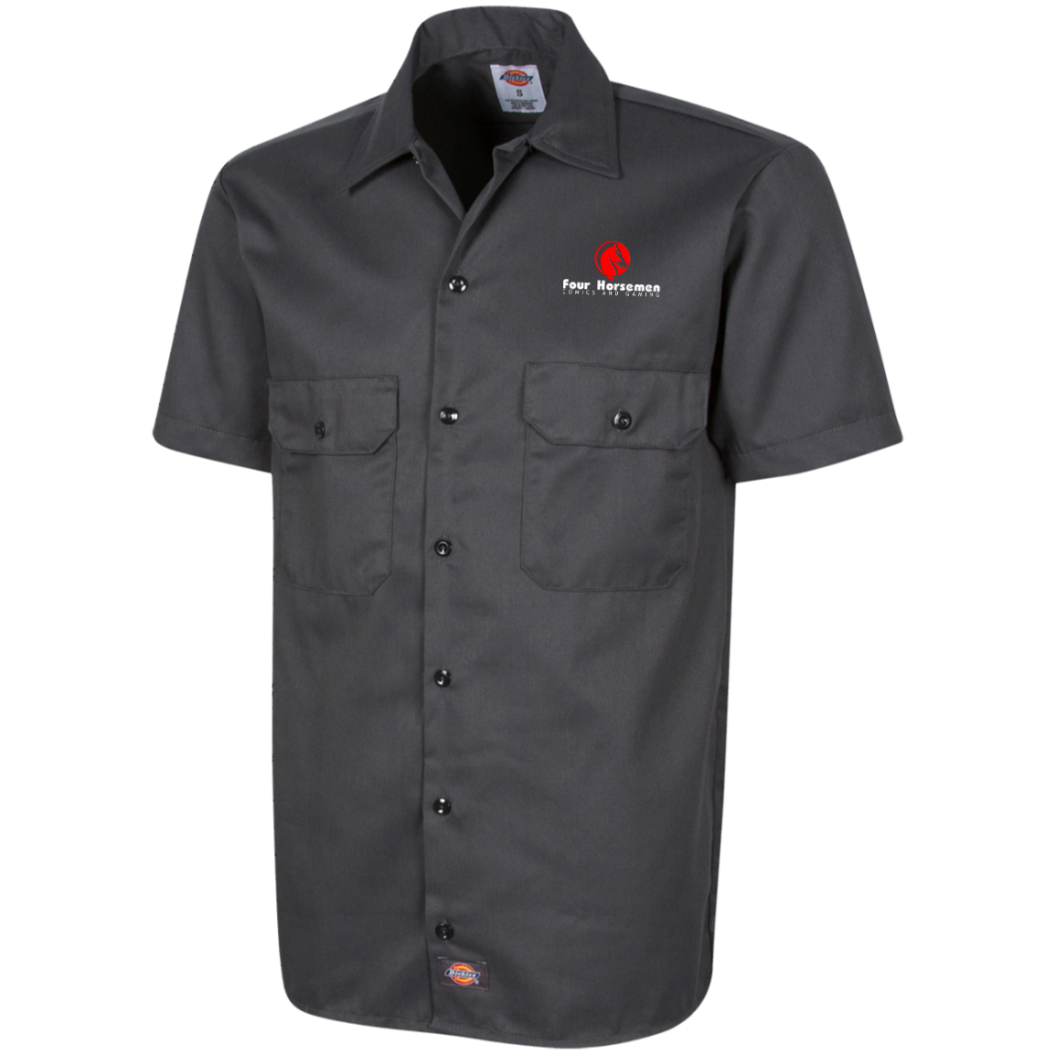 4HM Logo Men's Short Sleeve Workshirt