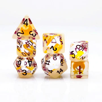 Foam Brain Games: Glow in The Dark Moon and Star RPG Dice Set
