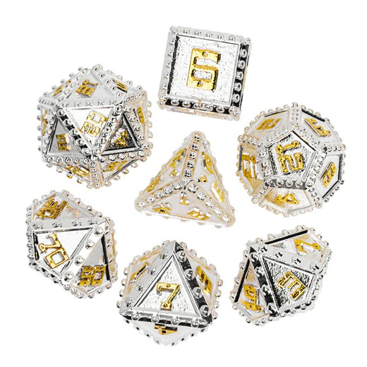 Holy Brigandine Armor RPG Metal Dice Set