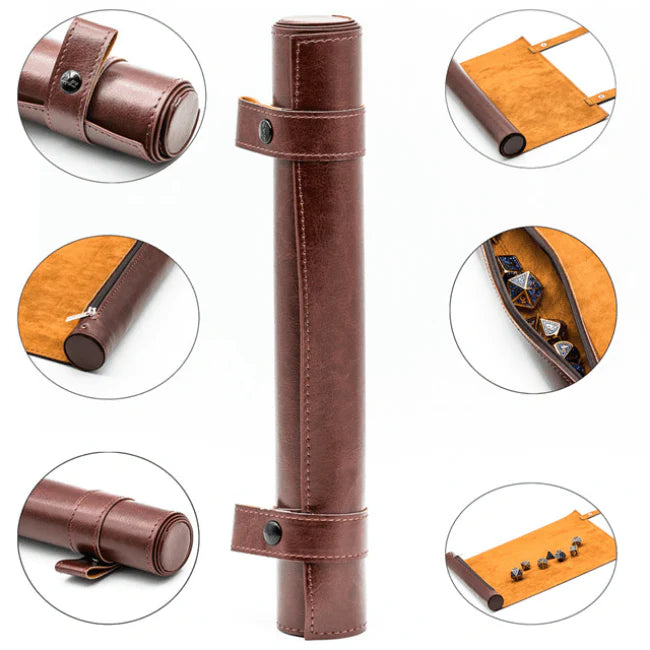 Foam Brain Games:  Red Roll Up Leatherette Dice Mat