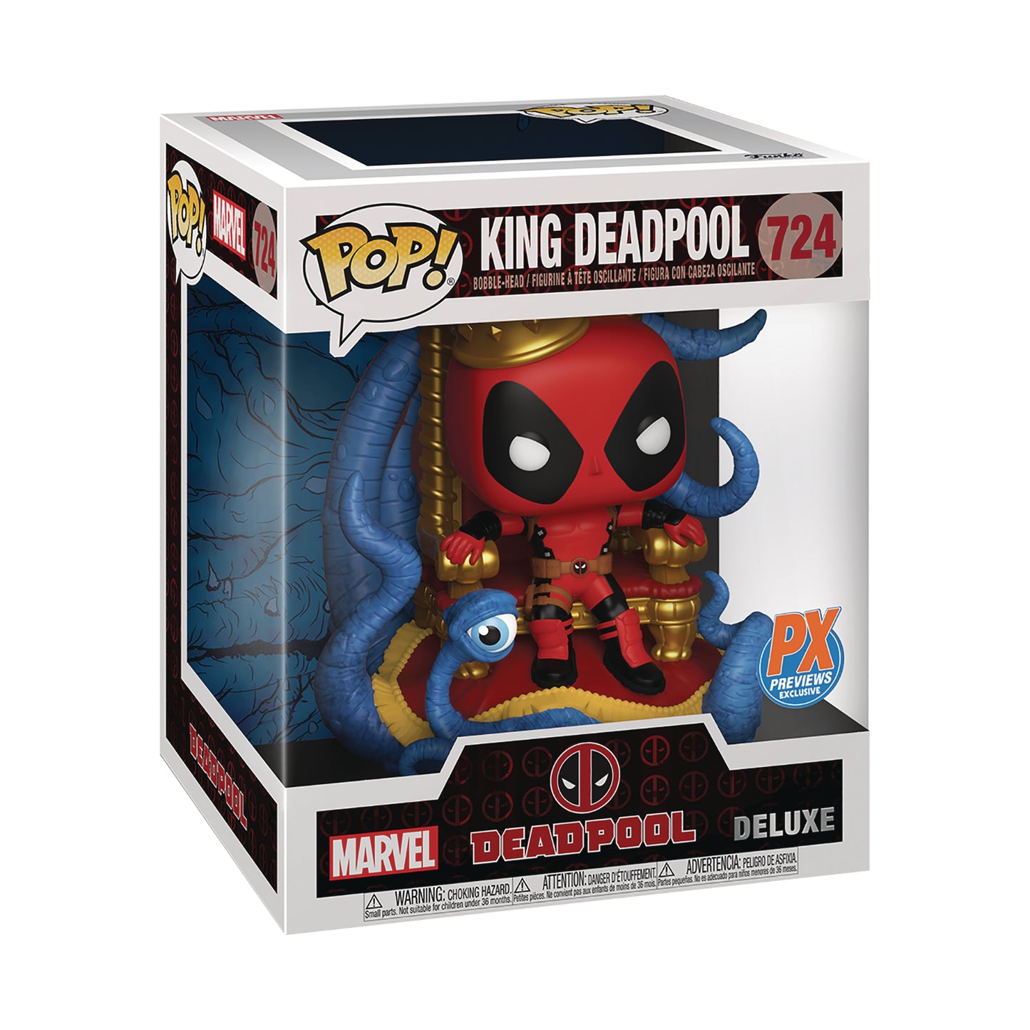 POP Deluxe Marvel Heroes King Deadpool on Throne