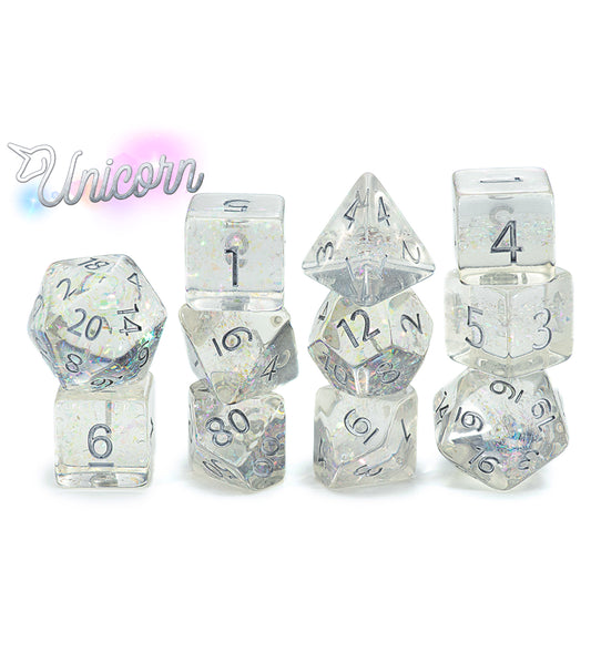 “Unicorn” Holographic Dice (7 Polyhedral Dice Set)