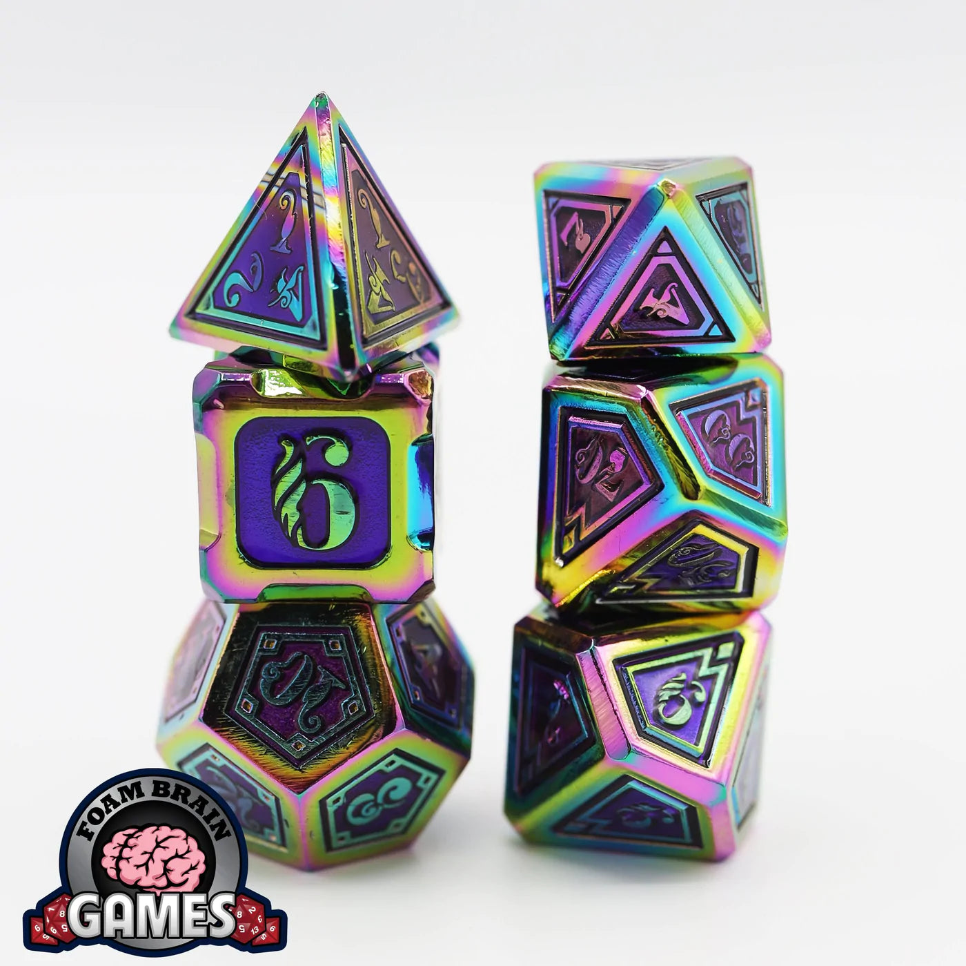 Alchemist Metals RPG Dice Set: Burnt Opal