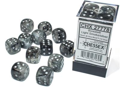 Chessex Dice, D6 (Six-Sided), 12 Piece Set