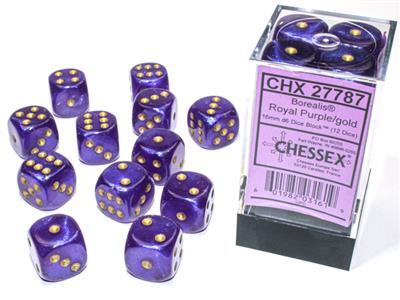 Chessex Dice, D6 (Six-Sided), 12 Piece Set