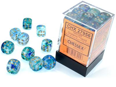 Chessex Dice, 12mm D6 (Six-Sided), 36 Piece Set