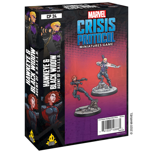 Marvel: Crisis Protocol - Hawkeye and Black Widow Agent of S.H.I.E.L.D.