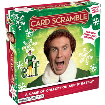 Elf Card Scramble Board Game
