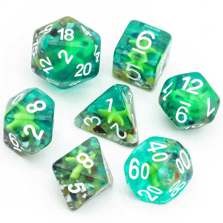 Foam Brain Games:  Starfish Tank RPG Dice Set