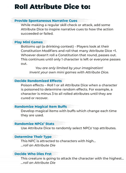 Attribute Dice