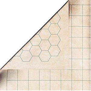Battlemat: 1.5in Reversible Squares-Hexes (23.5in x 26in Playing Surface)