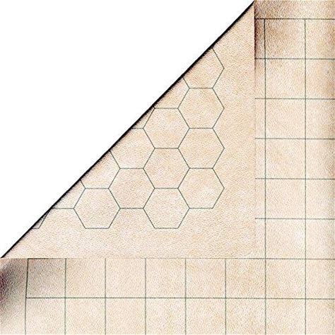 Battlemat: 1in Reversible Squares-Hexes (23.5in x 26in Playing Surface)